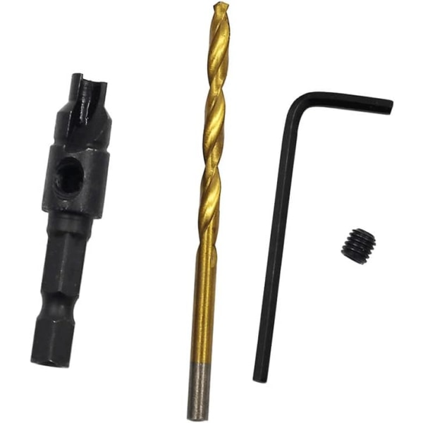 Twist Senkborsett 5、6、8、10、12mm Trebearbeiding Bor B