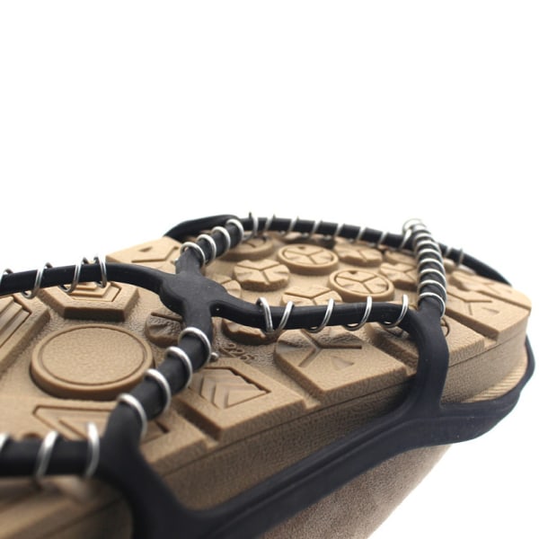 1 par Anti Slip Sne Traction Cleats Fjedre Design Rustfrit Stål