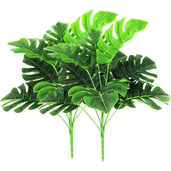 2 stykker utendørs kunstige planter - Faux Plastic Greenery Tropic