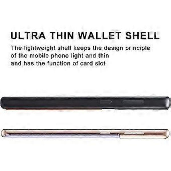 Kotelo Samsung Galaxy S22 Plus -puhelimelle, PU-nahkainen lompakkokotelo luottokorttipaikalla, erittäin ohut suojakotelo Samsung Galaxy S22 Plus 5G -puhelimelle (ruskea)