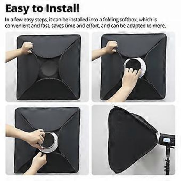 150mm Softbox Speed Rings Adapter til Studiofotografering Monolight Installation Foldbar Softbox Tilbehør