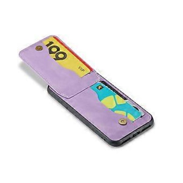 Crazy Horse PU-etui til iPhone XR Purple