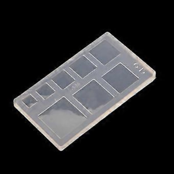 Resin Silikoneforme til Kagedekoration UV Epoxy Smykkefremstilling DIY UV Resin Håndværk Hul Kviksand Form Håndværk 11