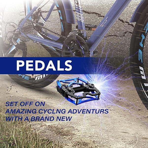 1 Pari Pyörän Poljinta MTB Flat Poljinta CNC Alumiini Runko Alusta Dia