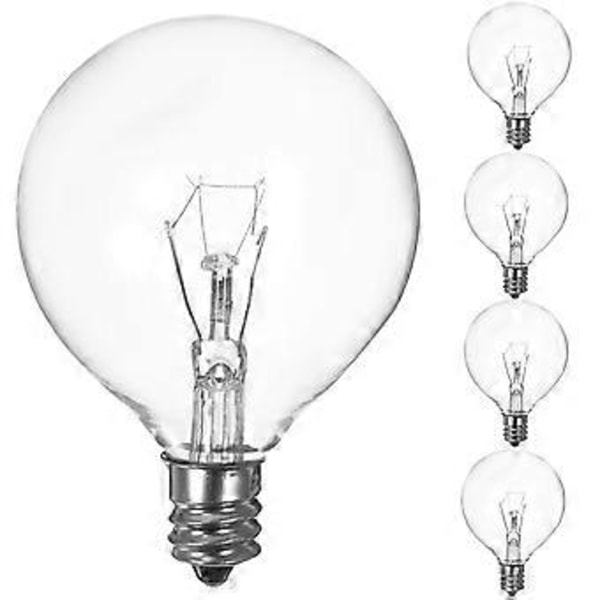5 stk. Lavalamp Pærer G50 220V-230V Pære 25W E12 Voks Varm Lampe Pærer
