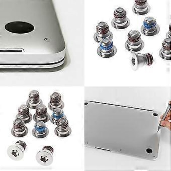 10 st Små skruvar för baksida av laptop för MacBook Pro Retina A1398 A1425 A1502