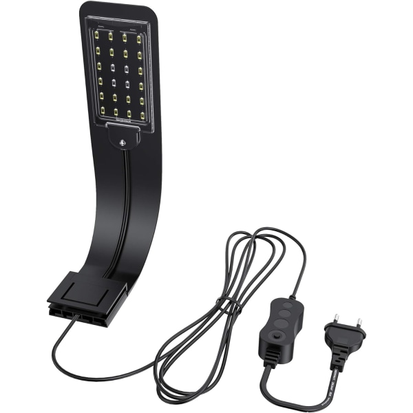Ultra-tynd LED-lys til lille akvarium, mini akvarium klemmelampe