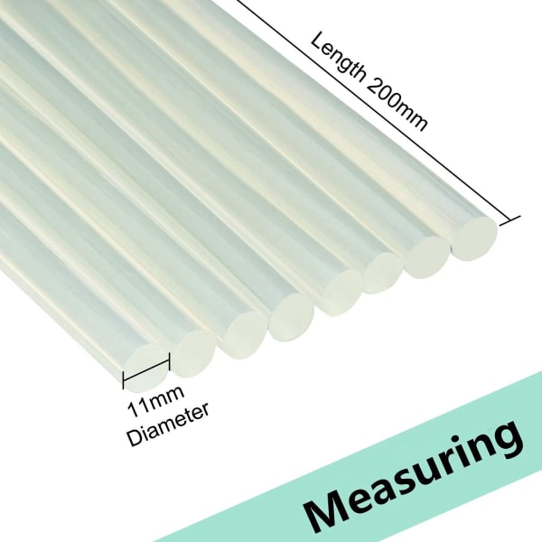 Varmlimstift 60 delar Transparent självhäftande limstift Tube f