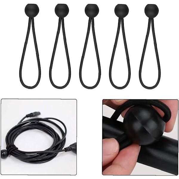 Klot Tarp Heavy Duty Cords Bungee Bungee Rep för Tält Camping C