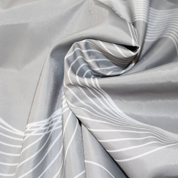 Bruseforhæng 180 x 200cm skimmelresistent geometrisk tyk polyester