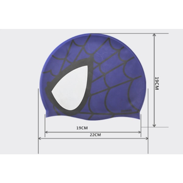 Unisex vattentät silikon cap med spindelmönster för K