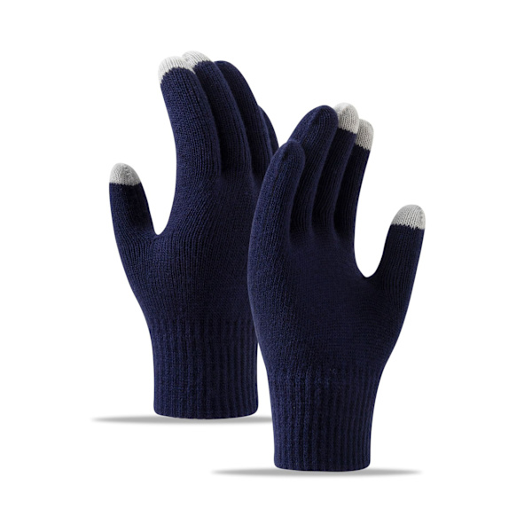 Övre Qing Vinter Touchscreen Handskar Stretch Stickade Touchscreen Glo