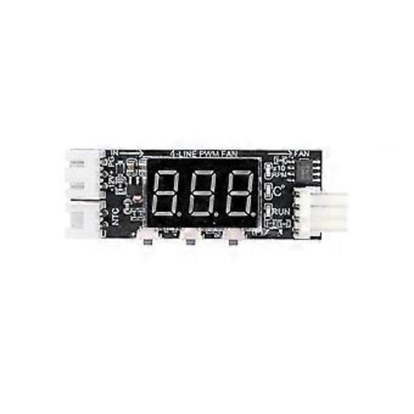 12V PWM 4-Tråds Fläkt Temperaturkontroll Hastighetsregulator Chassi Ljudreduceringsmodul Stöd Fläkt S