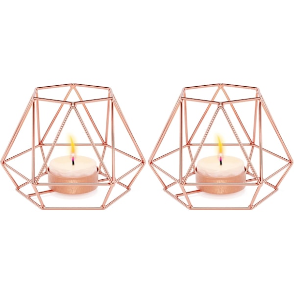 Tealight-pidike, Tealight-pidike, 2 kappaletta geometrinen Tealight-tee