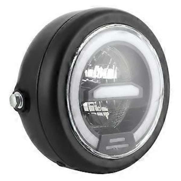 Retro Stil 1224V LED Strålkastare Hög Låg Ljus Super Starkt Strålkastarljus för Motorcykel Vitt Ljus