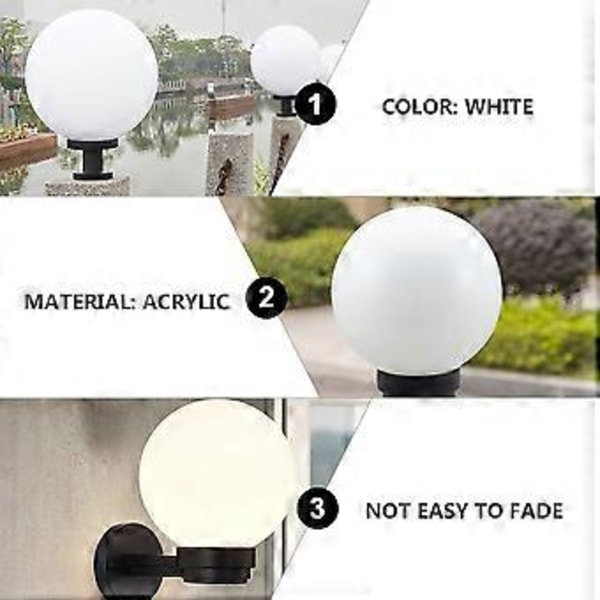 Akryl Lampskärm Ljuskrona Vägglampa Stolplampa Utomhuslampa Dammtätt Skydd