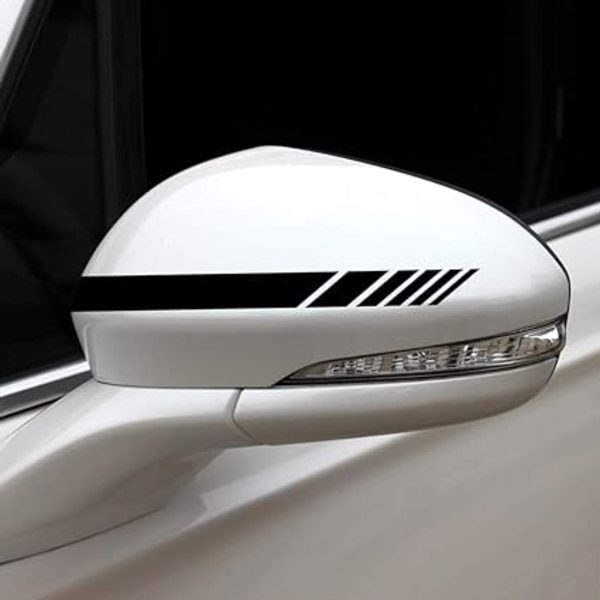 6X Bildekal, Stripe Side Sticker Vinyl Dekal Bilsida Grafik