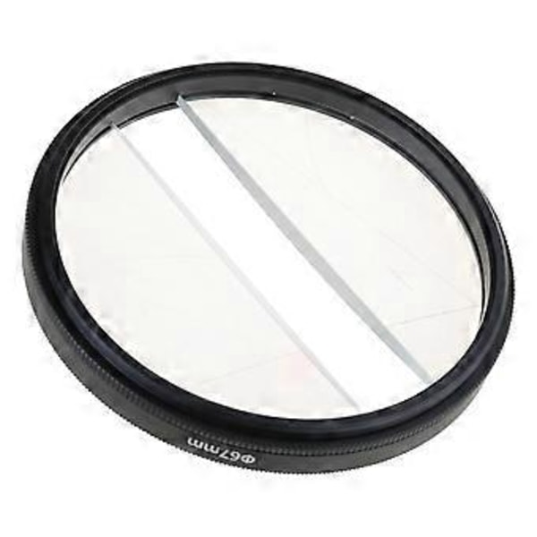 Centerfield Split Diopter Filter til Kameraobjektiv Specialeffekt Filter 49/52/55/58/62/67/72/77/82mm 67mm