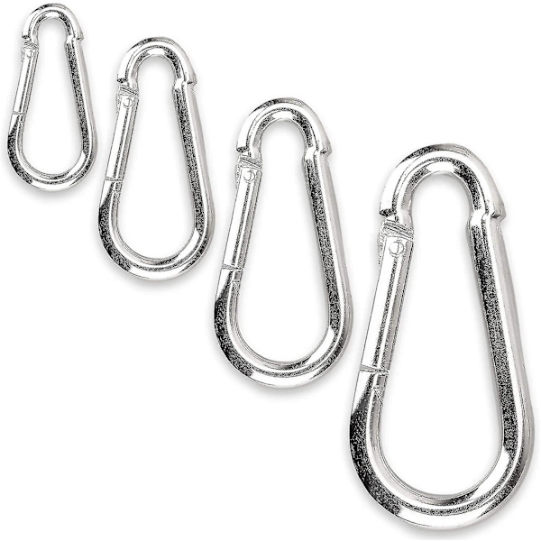 Urheilukarabinerikoukut 80 Mm X 8 Mm, Maksimikuorma 230 Kg Ja 60 M
