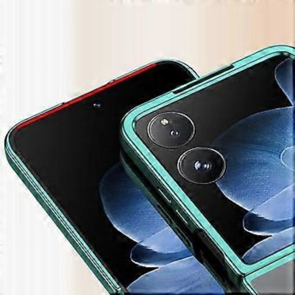 For Xiaomi Mix Flip 5G Deksel Elektroplettering Transparent PC Telefondeksel Style C