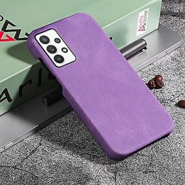 Ringhållare PU-telefonfodral för Samsung Galaxy A32 5G / M32 5G Purple