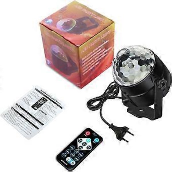 Discoking Discolys Partylys Discolys Lyseffekter 7 Farger Musikkstyrt Led Dj-lys Partybelysning Partylampe For Halloween Jul Ch