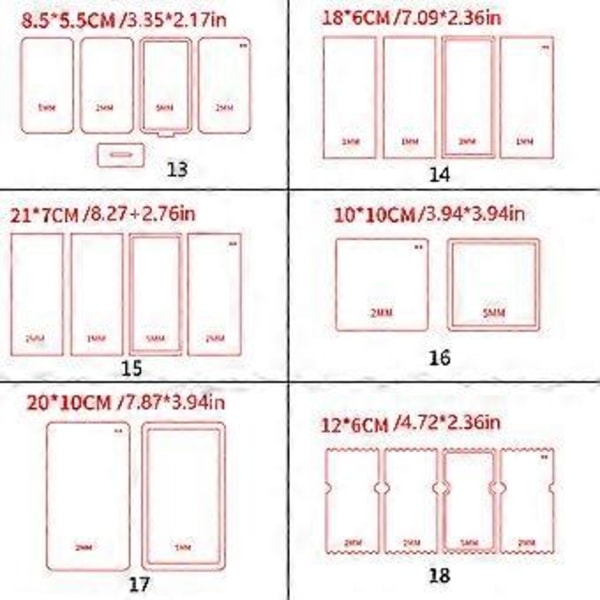 DIY Skaka Akryl Kvicksand Tom Platta DIY Handgjord Kvicksand Tegel Material Set Kvicksand Platta Akryl Material style 18