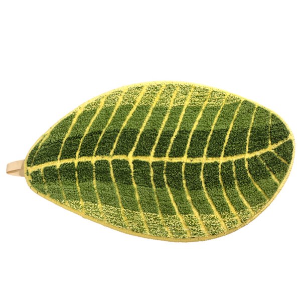 Liukumaton kylpymatto, Mikrokuituinen pehmeä kylpymatto, Vedenimevä, Konepesu, Lehtimuotoinen matto, Keittiömatto, Ovivalvomat, 45 * 75cm