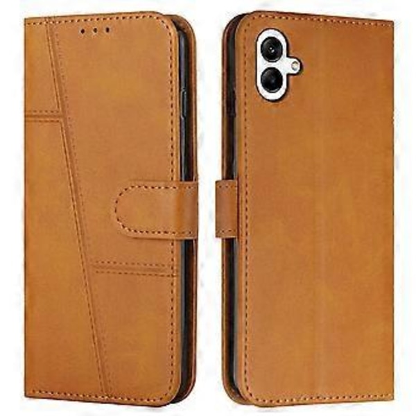 För Samsung Galaxy A06 Fodral Ställ Flip Skyddande Läder Telefonskal Style E