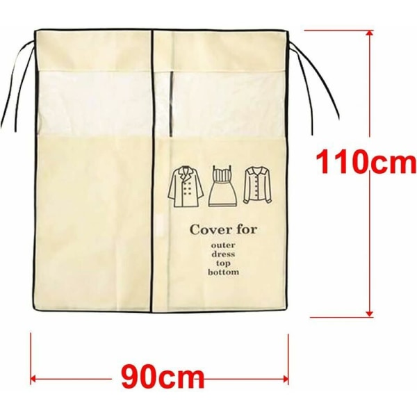 Støvbeskyttelse til tøj 90 × 110 cm Universal beskyttelse