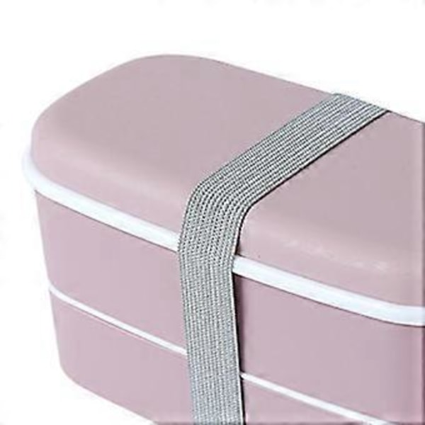 Lunchlåda Sushi Behållare Multifunktionell Barnservis för Grå(Rosa) Pink