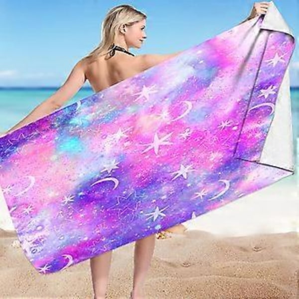 Mikrokuituinen rantapyyhe, erittäin kevyt, värikäs kylpypyyhe, hiekkaa hylkivä rantapeitto, monikäyttöpyyhe matkailuun, uima-altaalle, 75x150 cm