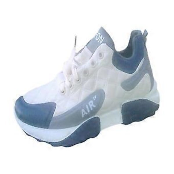 Trendy Herre Løbesko, Åndbare Skridsikre Alsidige Komfortable Casual Sport Sneakers til Fitness Klatring Street Trainers (Hvid 39) White 39