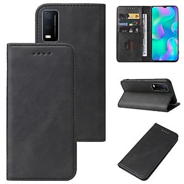 Läderfodral för vivo Y3s 2021 Black