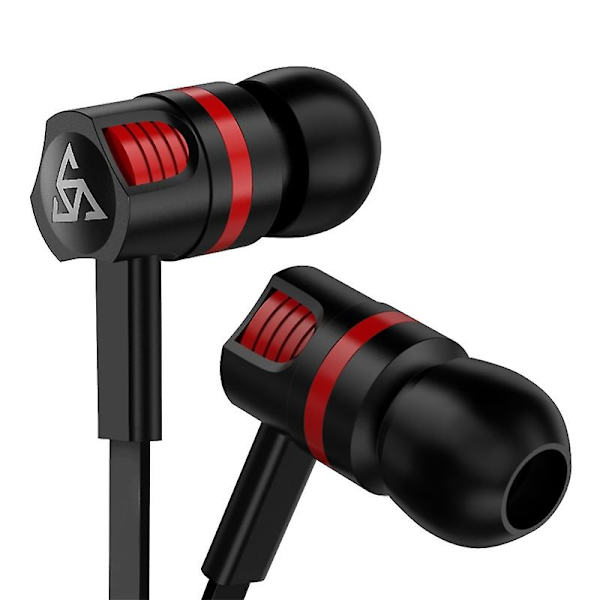 T2 Snygg 3,5 mm In-ear Stereo Hörlurar Telefon Headset Med Mikrofon Li