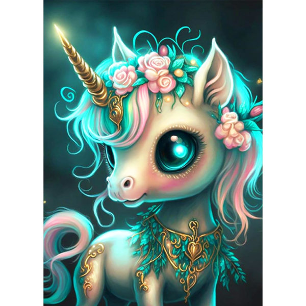 Unicorn Painting Adult Animal Diamonds, Children's Diamond Painti