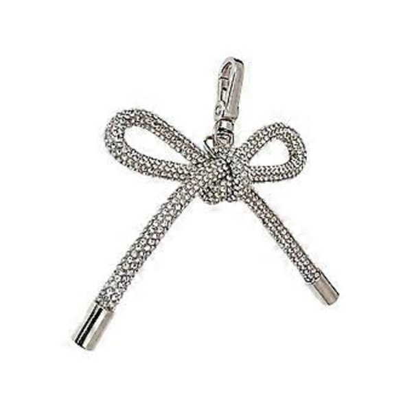 Elegant Rhinestone Bowknot Nøglering Charm Vedhæng Stilfuld Bowknot Rygsæk Vedhæng, Håndlavet Smykkegave til Kvinder Style 4