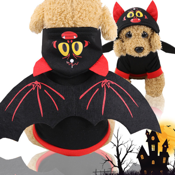 Halloween hunddräkt Katt Hundar Fladdermusvingar för Halloween Party Funn