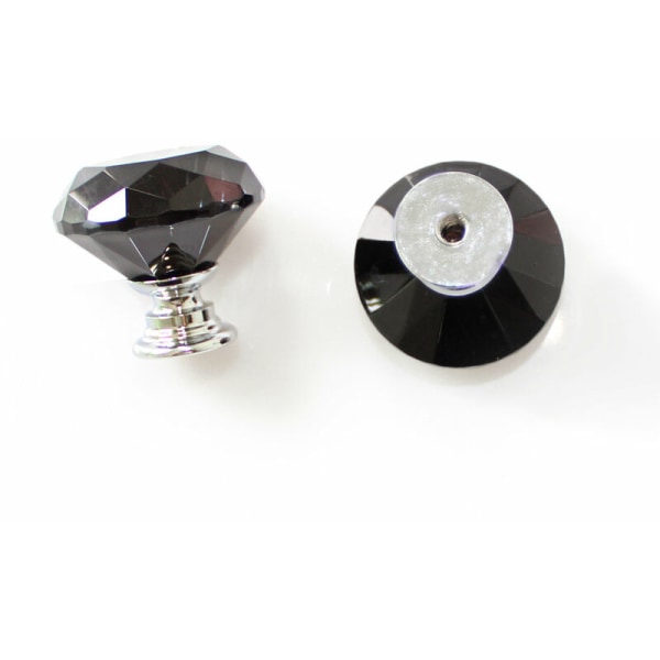 10 st 30 mm Glasknoppar Kristalldiamantformade Drag
