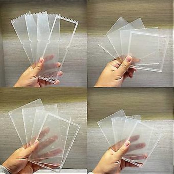 DIY Kvikksand Blankt Kort Murstein Transparent Akrylplate Kvikksandform Tomme Plater for DIY Håndlaging Kvikksandhåndverk style 2