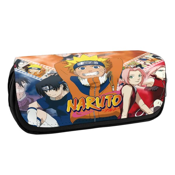 Naruto Pennfodral med Stor Kapacitet, Dubbla Lager, Blixtlås, Plånbok-13