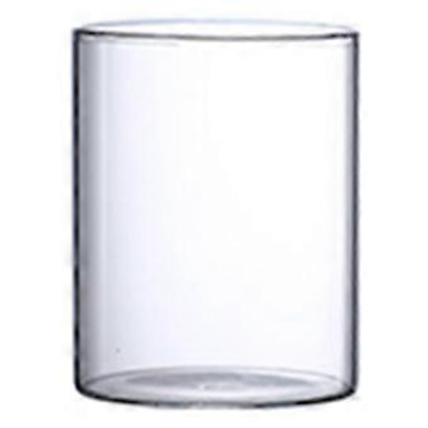 Klar Glasvas Blomvas Minimalistisk Glasvas Cylinderformad Blomvas för Bröllop Vardagsrum Dekorativ Gåva 8.5x12cm
