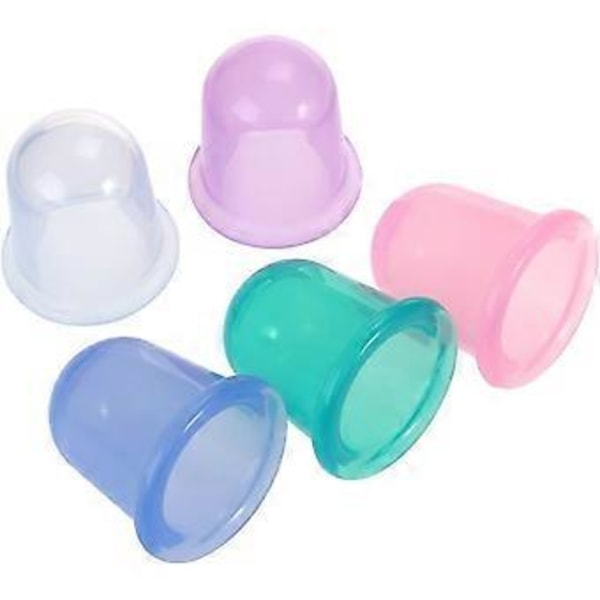 5 stk. Silikone Cupping Terapi Krop Vakuum Suge Massage Smertebehandling Stramme Muskler Massage Cupping Kop
