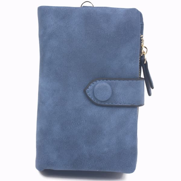 Frostet Lommebok Tri-Fold Multi-Kortholder - Blekkblå