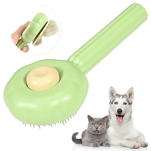 Sunflower Cat Dog Brush for Shedding, Self Cleaning Slicker Brush