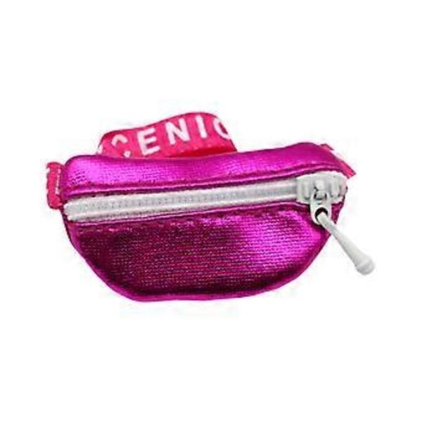 1:6 1:12 Docka Crossbody Midjeväska Modell Miniatyrscen Diorama Landskap Mikrolandskap för Älva Trädgård Dockor Actionfigur (Rosa) Rose