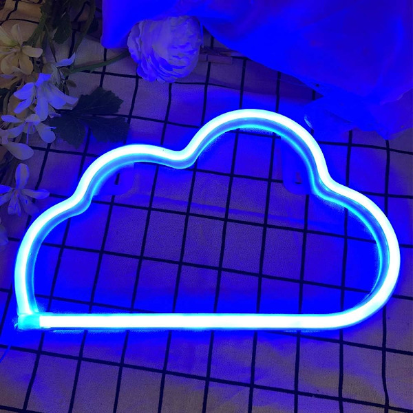 Moln Neon Skylt - Neon för Väggdekor USB eller Batteri för Sovrum
