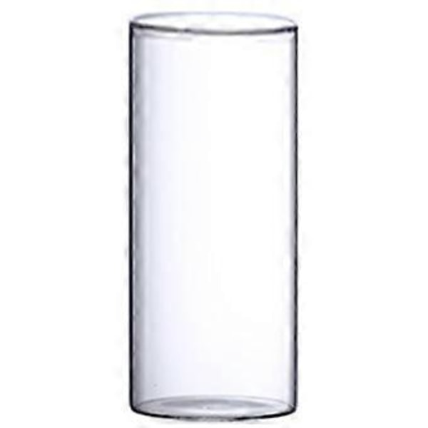Klar Glasvas Blomvas Minimalistisk Glasvas Cylinderformad Blomvas för Bröllop Vardagsrum Dekorativ Gåva 8.5x20cm