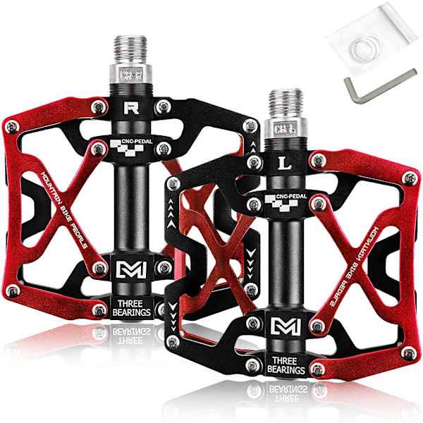 1 par cykelpedaler MTB flade pedaler CNC aluminium krop platform dia