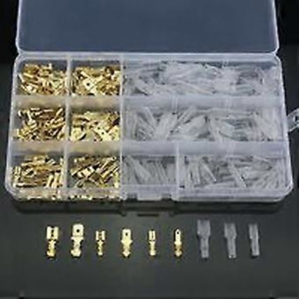 Phoenix 240 osaa 2,8 mm 4,8 mm 6,3 mm Kaapelin Puristusliitin Uros Naaras Lapioliitinliitin Eristysholkkivalikoimalla